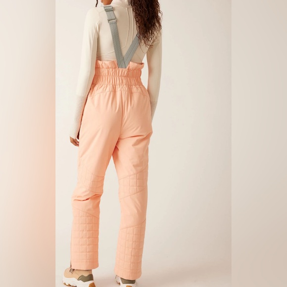 NEW Free People All Prepped Ski Bib Wintermelon NWT - Picture 2 of 7